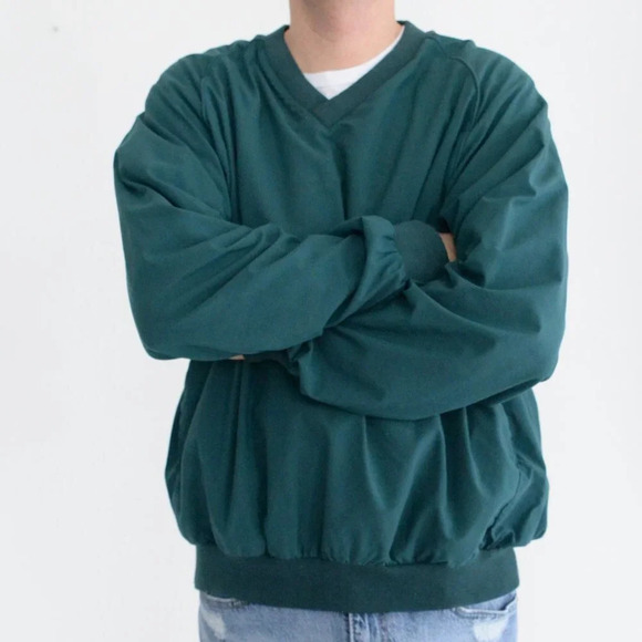 Vintage Sunderland of Scotland Green Classic Pullover Lightweight Windbreak ~LG - Picture 3 of 10